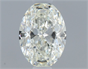 Natural Diamond 0.41 Carats, Oval with  Cut, J Color, VS1 Clarity and Certified by GIA