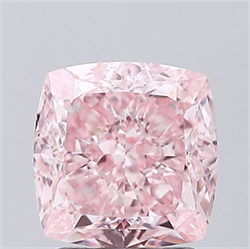 Picture of Lab Grown Diamond 2.55 Carats, CUSHION MODIFIED with  Cut, Fancy Vivid Pink Color, VVS2 Clarity and Certified by IGI