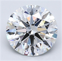 Diamante Natural 3.70 quilates, Redondo , Color E, claridad SI1 y certificado GIA