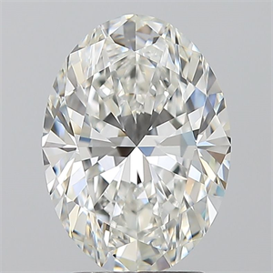 Foto Diamante Natural 2.50 quilates, Ovalado , Color G, claridad IF y certificado GIA de