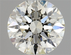 Picture of Natural Diamond 0.44 Carats, Round with Excellent Cut, L Color, VVS1 Clarity and Certified by GIA
