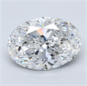 Diamante Natural 3.50 quilates, Ovalado , Color E, claridad SI1 y certificado GIA