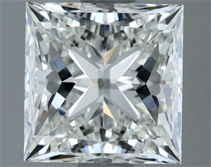 Picture of Natural Diamond 1.50 Carats, Princess with  Cut, H Color, VVS2 Clarity and Certified by IGI