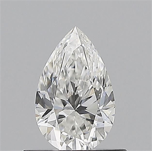 Picture of Natural Diamond 0.52 Carats, Pear with  Cut, F Color, IF Clarity and Certified by GIA
