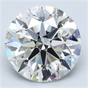Natural Diamond 2.61 Carats, Round with Excellent Cut, H Color, VS1 Clarity and Certified by GIA