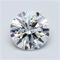 Natural Diamond 1.09 Carats, Round with Excellent Cut, I Color, VVS2 Clarity and Certified by GIA