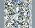Natural Diamond 2.82 Carats, Princess with  Cut, J Color, VVS2 Clarity and Certified by GIA