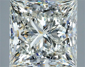 Picture of Natural Diamond 2.82 Carats, Princess with  Cut, J Color, VVS2 Clarity and Certified by GIA