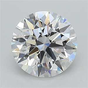 Picture of Lab Grown Diamond 1.27 Carats, Round with Ideal Cut, D Color, VS2 Clarity and Certified by IGI