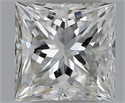 Natural Diamond 0.41 Carats, Princess with  Cut, H Color, IF Clarity and Certified by GIA