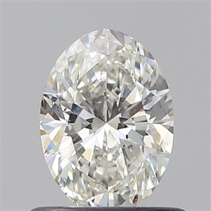 Picture of Natural Diamond 0.60 Carats, Oval with  Cut, H Color, SI1 Clarity and Certified by GIA