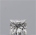 Diamante Natural 0.23 quilates, Princesa , Color E, claridad VVS1 y certificado GIA