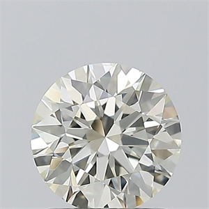Picture of Natural Diamond 1.01 Carats, Round with Excellent Cut, K Color, SI2 Clarity and Certified by GIA