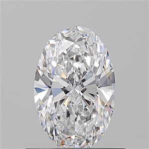 Picture of Natural Diamond 0.56 Carats, Oval with  Cut, D Color, VS2 Clarity and Certified by GIA