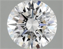 Lab Grown Diamond 2.55 Carats, Round with Ideal Cut, D Color, VVS2 Clarity and Certified by IGI