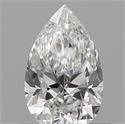 Natural Diamond 0.14 Carats, Pear with  Cut, E Color, VS1 Clarity and Certified by IGI