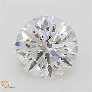 Picture of Natural Diamond 0.71 Carats, Round with Excellent Cut, H Color, VS2 Clarity and Certified by GIA