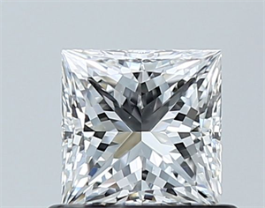 Picture of Natural Diamond 0.71 Carats, Princess with  Cut, E Color, VS2 Clarity and Certified by GIA