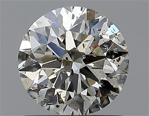 Picture of Natural Diamond 1.10 Carats, Round with Excellent Cut, K Color, I1 Clarity and Certified by GIA