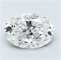 Natural Diamond 1.80 Carats, Oval with  Cut, F Color, VS1 Clarity and Certified by GIA