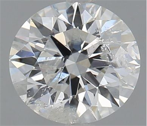 Picture of Natural Diamond 1.08 Carats, Round with Excellent Cut, F Color, I1 Clarity and Certified by IGI