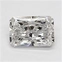 Lab Grown Diamond 1.06 Carats, Radiant with  Cut, E Color, VVS2 Clarity and Certified by IGI