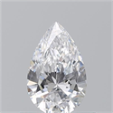 Natural Diamond 0.51 Carats, Pear with  Cut, D Color, VVS2 Clarity and Certified by GIA