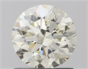 Natural Diamond 1.00 Carats, Round with Excellent Cut, K Color, VVS2 Clarity and Certified by IGI