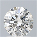 Natural Diamond 1.01 Carats, Round with Excellent Cut, G Color, SI2 Clarity and Certified by GIA