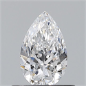 Natural Diamond 0.50 Carats, Pear with  Cut, D Color, VVS1 Clarity and Certified by GIA