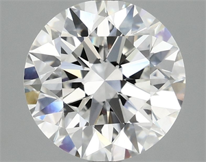 Picture of Lab Grown Diamond 3.07 Carats, Round with Excellent Cut, F Color, VVS2 Clarity and Certified by IGI