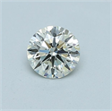 Diamante Natural 0.51 quilates, Redondo , Color H, claridad IF y certificado IGI