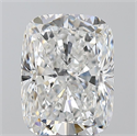 Natural Diamond 3.02 Carats, Cushion with  Cut, E Color, SI1 Clarity and Certified by GIA