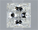 Natural Diamond 0.70 Carats, Princess with  Cut, H Color, VS2 Clarity and Certified by GIA