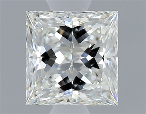 Picture of Natural Diamond 0.70 Carats, Princess with  Cut, H Color, VS2 Clarity and Certified by GIA