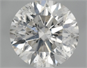 Natural Diamond 1.50 Carats, Round with Excellent Cut, H Color, I1 Clarity and Certified by IGI