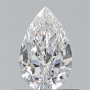 Picture of Natural Diamond 0.50 Carats, Pear with  Cut, E Color, VVS2 Clarity and Certified by GIA