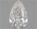 Natural Diamond 0.50 Carats, Pear with  Cut, F Color, SI1 Clarity and Certified by GIA