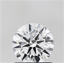 Lab Grown Diamond 1.04 Carats, Round with Ideal Cut, E Color, VS1 Clarity and Certified by IGI