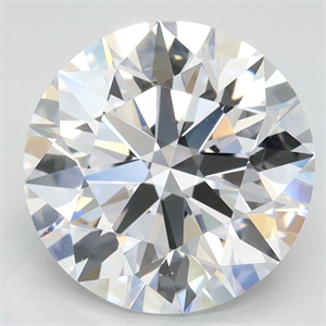 Picture of Lab Grown Diamond 3.24 Carats, Round with Ideal Cut, D Color, VVS1 Clarity and Certified by IGI