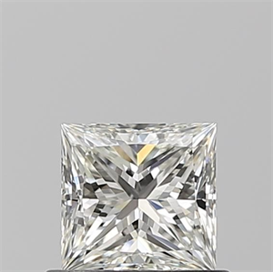 Picture of Natural Diamond 0.60 Carats, Princess with  Cut, I Color, VVS2 Clarity and Certified by GIA