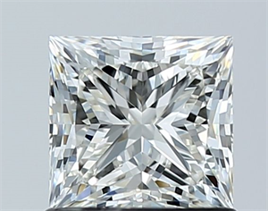 Picture of Natural Diamond 1.05 Carats, Princess with  Cut, I Color, VS1 Clarity and Certified by GIA