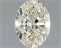 Natural Diamond 1.00 Carats, Oval with  Cut, K Color, VVS2 Clarity and Certified by GIA