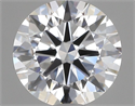 Lab Grown Diamond 1.01 Carats, Round with Ideal Cut, D Color, VVS2 Clarity and Certified by IGI