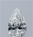 Natural Diamond 0.50 Carats, Pear with  Cut, G Color, VS2 Clarity and Certified by GIA