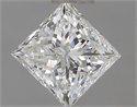 Natural Diamond 0.70 Carats, Princess with  Cut, G Color, VVS2 Clarity and Certified by IGI