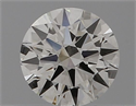 Natural Diamond 0.43 Carats, Round with Excellent Cut, H Color, VVS2 Clarity and Certified by GIA