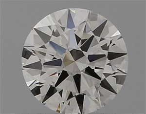 Picture of Natural Diamond 0.43 Carats, Round with Excellent Cut, H Color, VVS2 Clarity and Certified by GIA