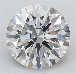 Picture of Lab Grown Diamond 3.20 Carats, Round with Ideal Cut, D Color, IF Clarity and Certified by IGI