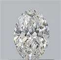 Natural Diamond 0.50 Carats, Oval with  Cut, F Color, VVS1 Clarity and Certified by GIA
